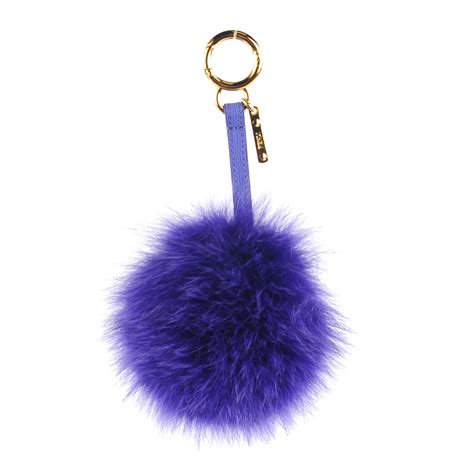 fendi pom pom charm|Fendi fox fur charm.